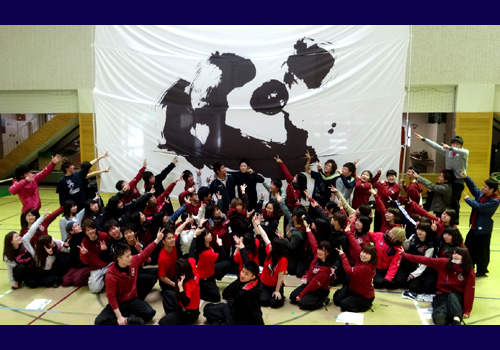 心～sin～釧路学生魂様から旗のお写真が届きました（2014年3月）