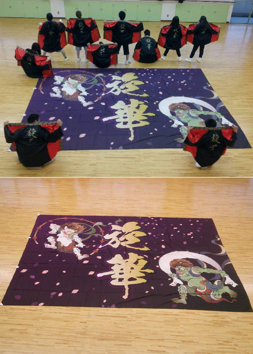 朝霞旋華様からよさこい旗のお写真が届きました。（2014）