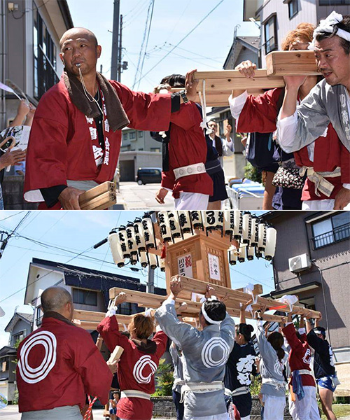 新潟県の川神會様の神輿半纏