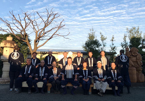 有限会社ハタベ造園様の半纏