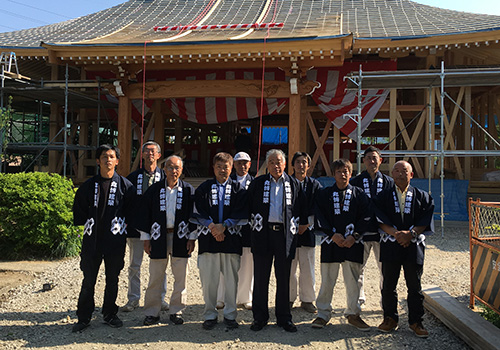 丸博建築様の印半纏