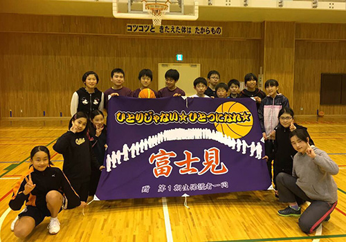 埼玉県の富士見バスケットボールクラブ様の応援旗