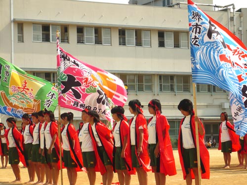 大阪府堺市立月州中学校様の大漁旗