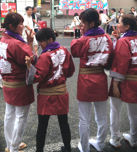 東京都の蝶廖會様の神輿半纏お写真