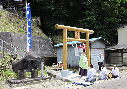 秋田県小山様の神社幟の写真