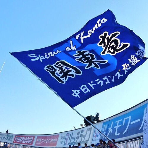 千葉県矢萩様の中日ドラゴンズ応援旗の写真