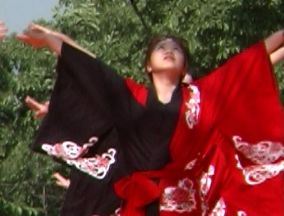 2001年よさこい-華酔組様-11