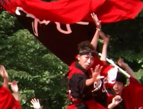 2001年よさこい-華酔組様-17