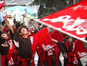 2001年よさこい-華酔組様-2