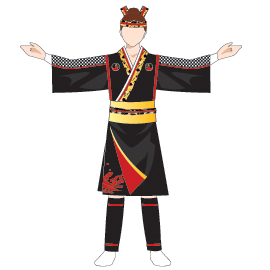 よさこいCOME2くらぶ様2013衣装デザイン前身頃