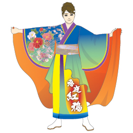 恵庭紅鴉様踊り子衣装デザイン前身頃