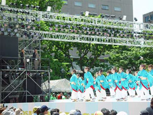 2007年よさこい-ひがしかぐら東神酔華の舞様-4