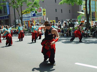 2007年よさこい-華酔組様-5