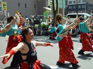 2007年よさこい-華酔組様-7