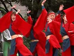 2002年よさこい-ひがしかぐら-東神酔華の舞様-6