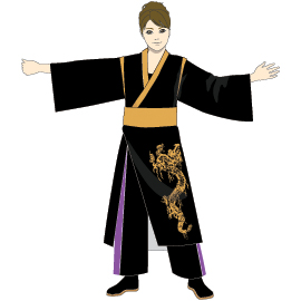 よさこい竜舞会様2013衣装デザイン前身頃