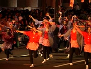 1999年よさこい-北海道（士別市）-夜咲恋さむらい士別様-2