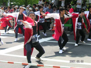 2007年よさこい-夜咲恋さむらい士別with三好町様-17