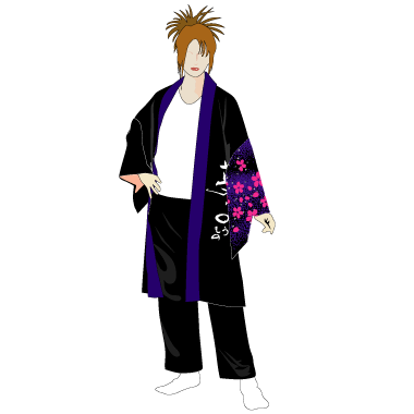よさこい製作事例2011-くまもと清陵高校様の衣装前身頃