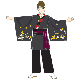 京炎そでふれ!葵和様2013衣装早変わり前デザイン前身頃