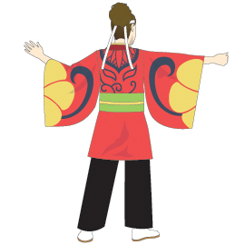 京炎そでふれ!葵和様2013衣装早変わり前デザイン前身頃