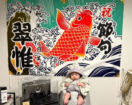 「素晴らしい節句旗」と仰っていただきました♪