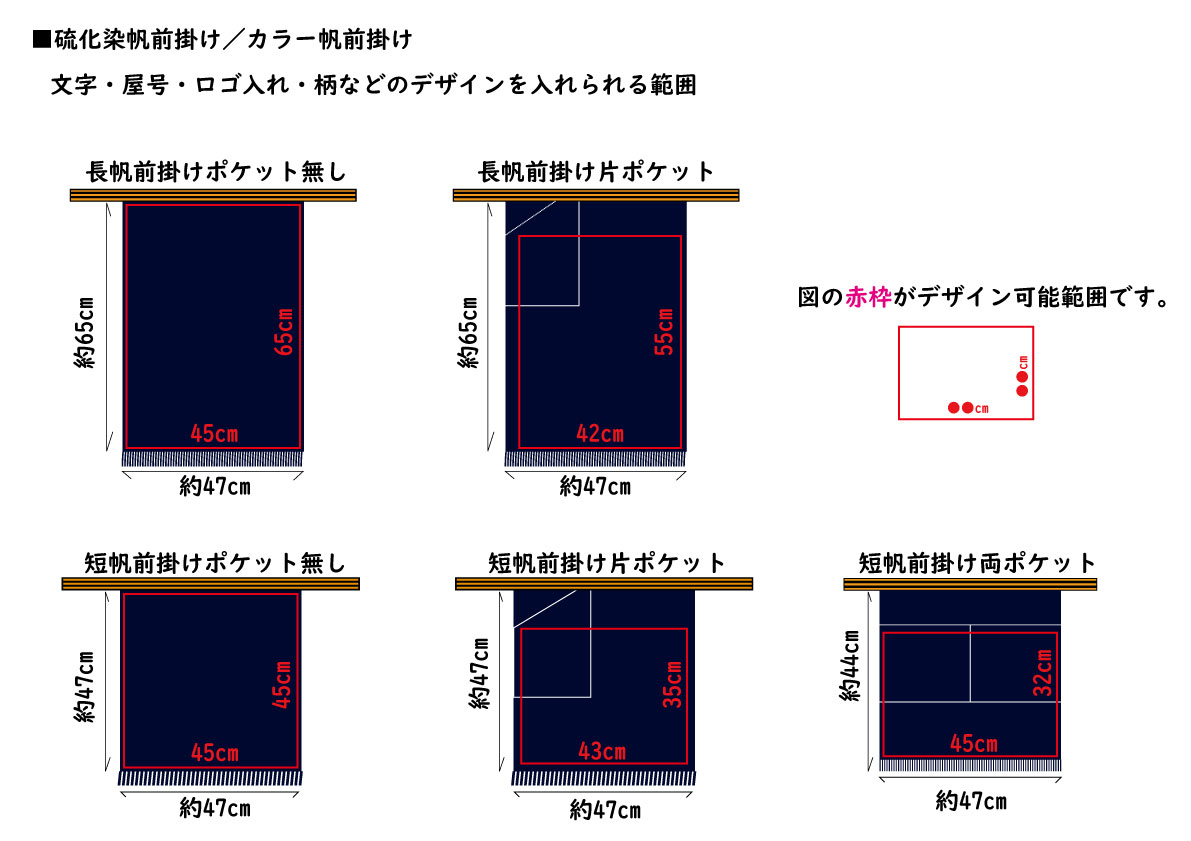 帆前掛け・前掛けのオーダー製作販売｜水野染工場